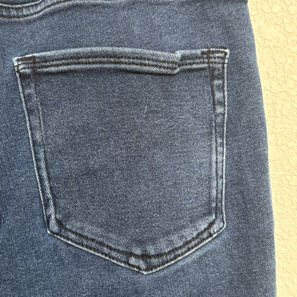 Good American Good Legs Size 4/27 Womens Dark Blue Raw Hem Ankle Jeans - Picture 10 of 12